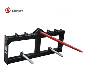 Heavy-Duty 49" Pallet Forks & Bale Spear for Skid Steer - Lift Hay & Pallets Easily