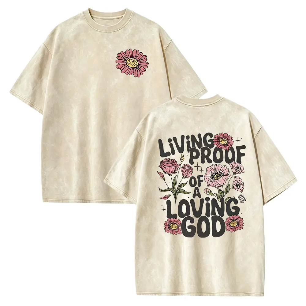 Washed T-shirt-Apricot