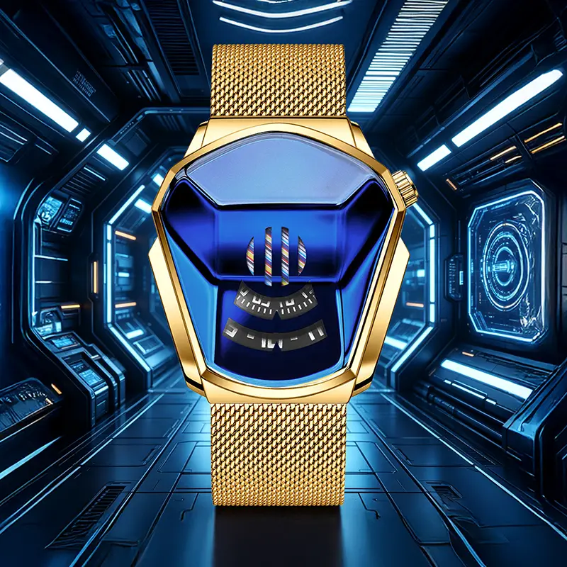 【Summer Sale】VEADONS Luxury Mens Racing Sport Watch Multifunction Chronograph Waterproof Stainless Steel Quartz Wristwatch Casual Business Style Perfect Gift for Him Limited Time