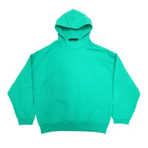 Mint Green Unisex Oversized Hoodie Boxy Fit Fleece Lined Drop Shoulder Hooded Sweatshirt Streetwear Heavyweight Style Pullover