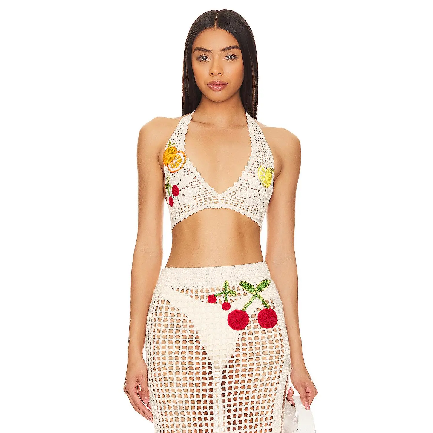 My Beachy Side X Revolve Crochet Bralette in Natural