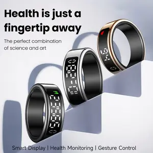 P5 Smart Wearable Ring - All-Day Health Monitoring, Gesture Control, Magnetic Charging Dock, Family Health Data Sharing, Waterproof Fitness Tracker, Smart Ring
