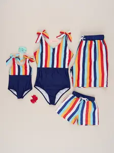 Family Navy Striped Swimsuit Family Navy Striped Swimsuit