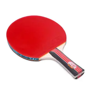 Double Fish Table Tennis Racket Premium Blade Rubber Combo Ergonomic Comfort Grip Durable Design Excellent Control Speed Spin with Protective Storage Case for Beginner Intermediate Players Casual Training Game