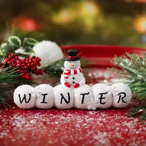 Classic Snowman Winter Tabletop Decoration