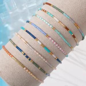 New Arrival: Niche & Minimalist Bracelet—Premium-Look Adjustable Wrist Cord Featuring Tiny Seed Beads and Colorful Glass Beads
