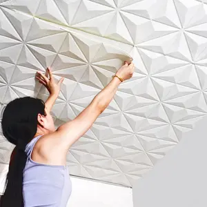 3D Geometric Pattern Wall Sticker (1 Piece), Self Adhesive Wall Decal, Decorative Sticker For Home Living Room Bedroom Interior Walls