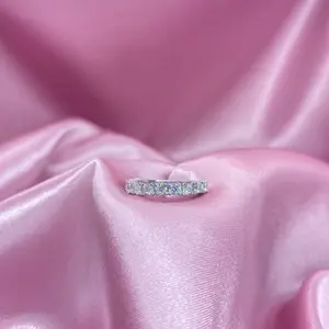 Vela Stack Stainless Steel Ring Sterling Silver Rhinestone Promise