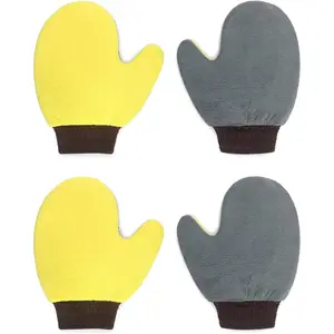 4-piece set of painter's gloves, soft microfiber towel gloves for cleaning, dusting, and painting