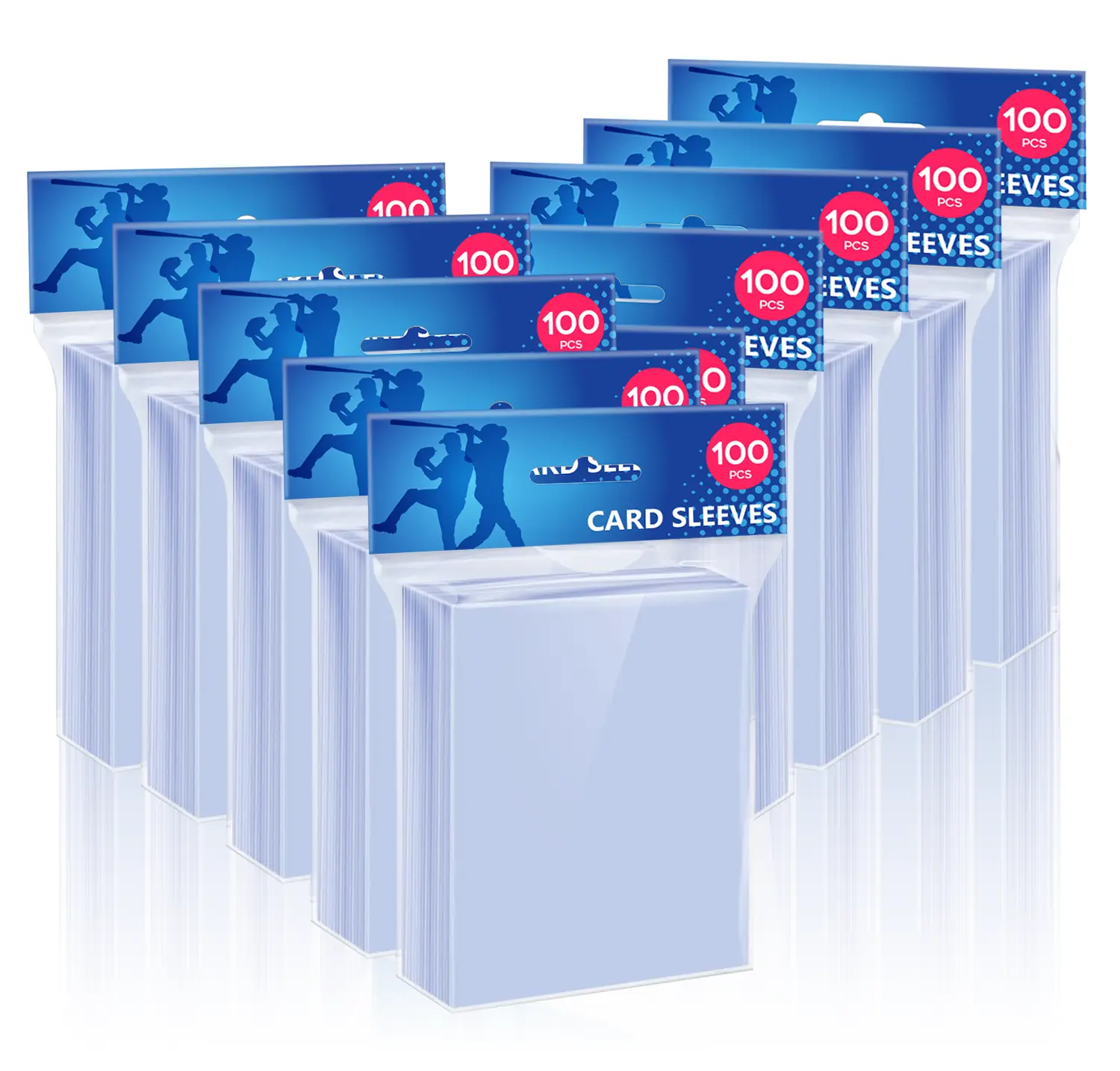 Premium Clear Soft PP Card Protector Sleeves – Clear Toploaders for Football, Baseball, Sports, MTG, TCG, Photo Cards & Collectibles  Perfect Fit, Crystal Clear collection Trading