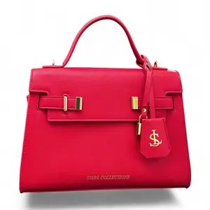 STERCOLLECTIONS Luxury Red Handbags High Quality with a touch of gold and a lot of glamour