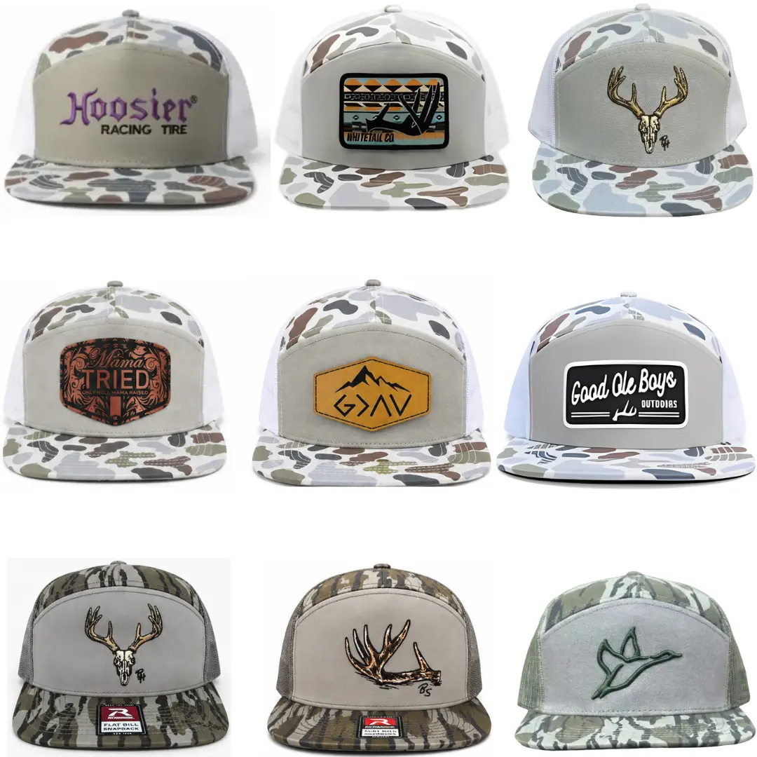 Full Limited Camo Trucker Hats Collection | Camo Mesh Snapback Hat | Hunting Hat, Outdoor Cap, Flat Bill Trucker Hat, Western Cowboy Hat, Deer Hunting Cap, Fishing Hat, Racing Hat, Country Hat for Men & Women
