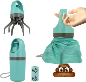 TikTok-Viral! The On-The-Go Poop Scooper Genius Leash-Clip Waste Bag Holder & Grabber for Dog Walking  Never Forget a Bag! Portable Pet Poop Scooper with 1 Count Dog Waste Bag Holder & Dispenser for Outdoor Pet Supplies Limited r, Ships from USA!
