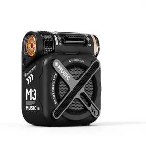 CHENYUNN.US M3 Studio Audio Mini Portable Bluetooth Speaker with 3D Sound Bass Boom Waterproof Racing Style for Office Sports Outdoors Travel Black Compact Stereo CY