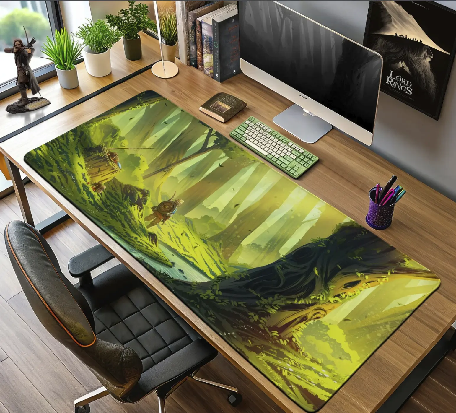 Zelda Lost Woods Mouse Pad, Game Gamer Desk Mat