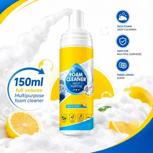 4-in-1 Multi-Enzyme Foam Cleaner, 1pc No-Rinse Household Spray with Fragrance - Car Interior Care, Kitchen Grease Removal, Cloth Sofa Cleaning