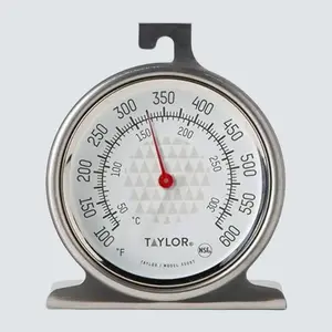 Taylor Oven Thermometer - Large 2.5-Inch Dial Analog Kitchen Cooking Thermometer with Accurate Temperature Reading for Baking