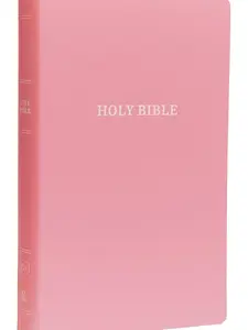 Holy Bible: Gift and Award, Pink Leather-Look, Red Letter, Comfort Print: King  Version.