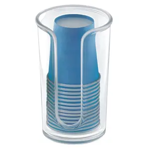 iDesign Clarity Clear Plastic Cup Dispenser