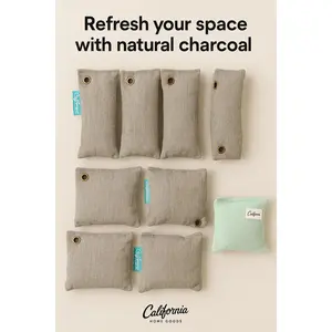 9 Packs Activated Charcoal Odor Absorber Nature Fresh Bamboo Air Purifying Bag