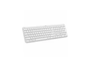 Logitech Signature Slim K950 Wireless Keyboard, Sleek Design, Switch Typing Between Devices, Quiet Typing, Off-white - Wireless Connectivity - Bluetooth - 5.1 - 32.81 ft - USB Type A Interface - Home,