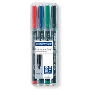 Staedtler  Feinschreiber Universalstift Lumocolor Permanent- Pack 4