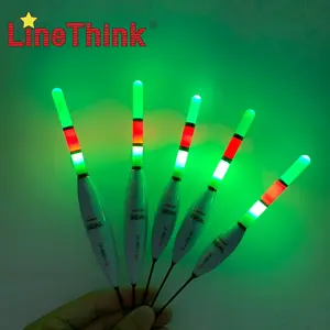 LineThink GAOL 2pcs/set Luminous Floats, Nano Drift With 2pcs CR-425 batteries For Night Fishing, High Buoyancy Electronic LED Illumination Floats, Fishing Accessories, Fishing Equipment