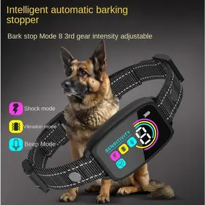 Smart Dog Collar with Auto Anti-Barking System - Waterproof & Rechargeable Training Collar with 8 Sensitivity Levels, Beep & Vibration Modes for Small to Large Dogs