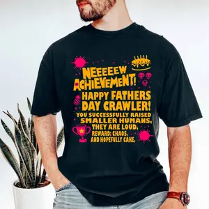 Dungeon Crawler Carl Fathers Day Comfort Colors Shirt, Dad Achievement Tee, DCC Fan Shirts, Funny LitRPG Dad Gift