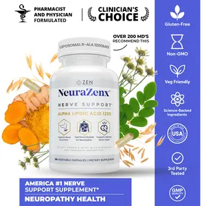Neurazenx ️Nerve Support & Peripheral Neuropathy Supplement (120 Capsules) | Alpha Lipoic Acid, Benfotiamine, Turmeric Blend for Tingling, Numbness & Nerve Health