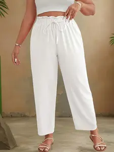 Elegant Harem Pants, Pure Color Casual Versatile Nine-Quarter Pants, Slimming Fit, Women's Fashion Clothing