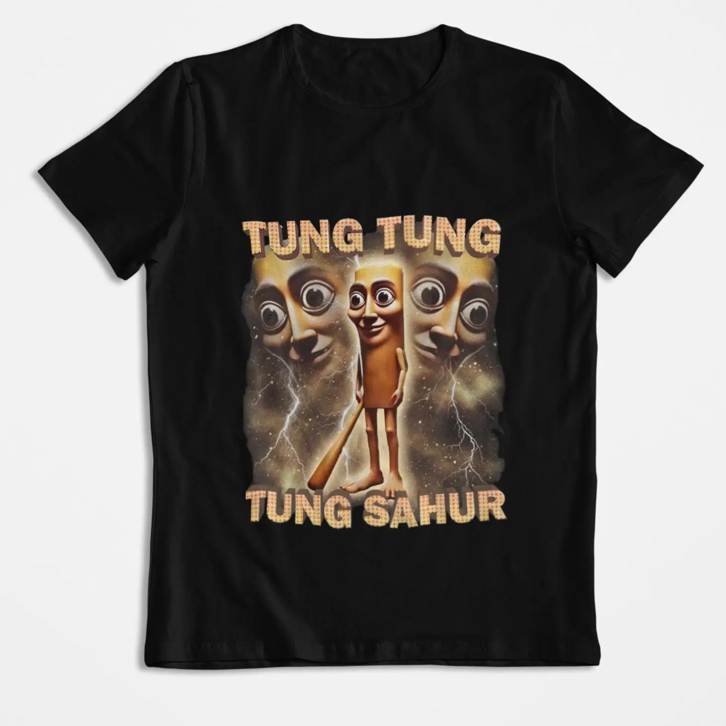 Tung Tung Tung Sahur Ultra Funny Italian Meme Shirt Trending Tee Viral Brainrot Humor T-shirt Graphic Tees Unisex Tshirt Animal Top Breathable, Adult funny T-shirt, Gift for Woman and Man