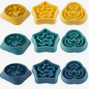 Slow-Feed Dog Bowl  (3 Shapes, 3 Colors)