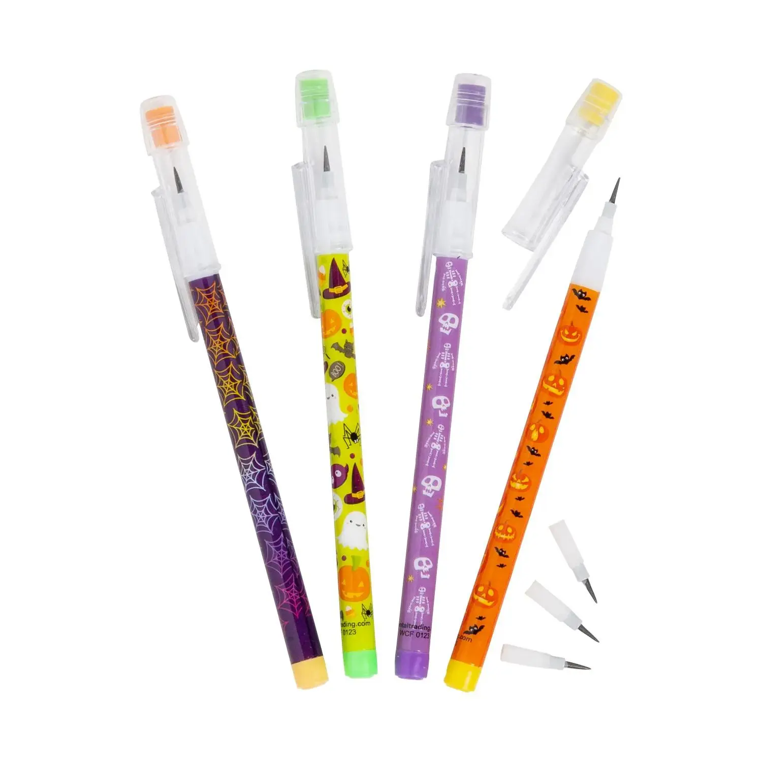 Fun Express Halloween Stacking Point Pencils - 24 Pc