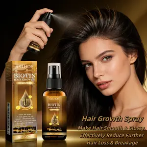 EELHOE Biotin For Hair Growth Spray, Strong Hold Anti-Fall Root Spray, Unisex Hair Care & Styling Product, Dense Hair Spray