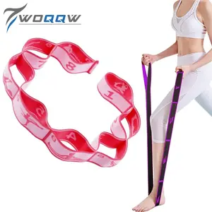 12-Section Elastic Stretch Band, Precision Shoulder & Back Shaper, Yoga stretching rope, Ideal for Pilates, Fitness, Yoga, Durable Workout Accessory