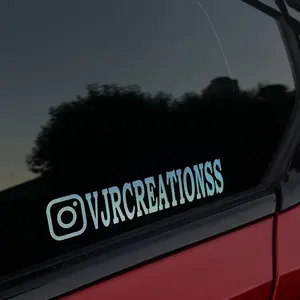 Custom Social Handle Vinyl ( Sticker, Decal, Vinyl)