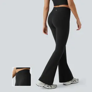 Halara High Waisted Crossover Flare Yoga Leggings#TikTokShopBacktoSchool
