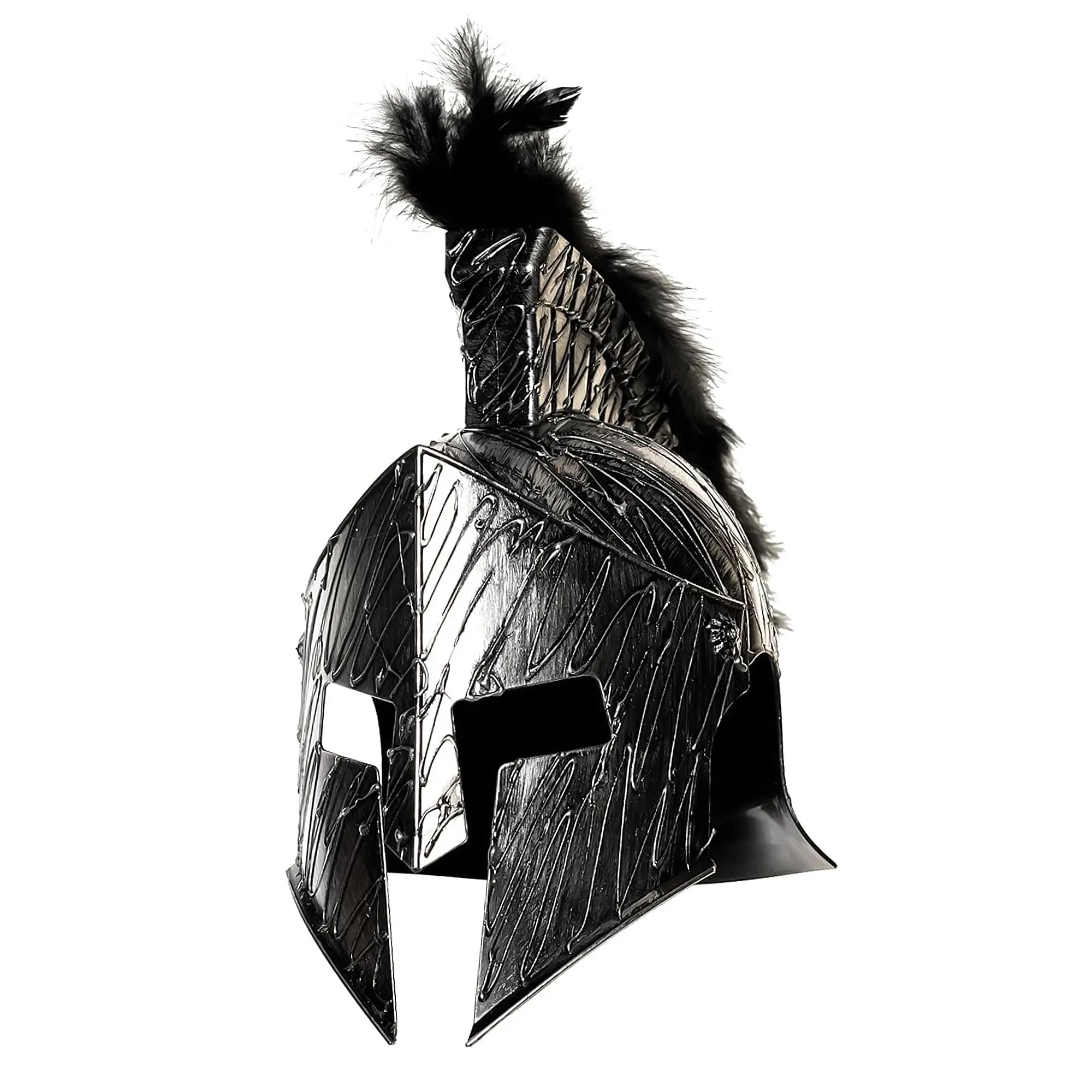 Men's Evil Roman Armored Combat Helmet with Mask, Adult Costume Accessory for Halloween Ideas, Cosplay Gear, Costume Ideas Accessories, Armored Combat Helmet Costume Accessories