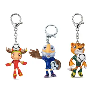FIFA World Cup 2026 mascot, officially authorized figurineby the United States, Canada, and Mexico, and acollection of fan Key chain ornaments, 6CM.