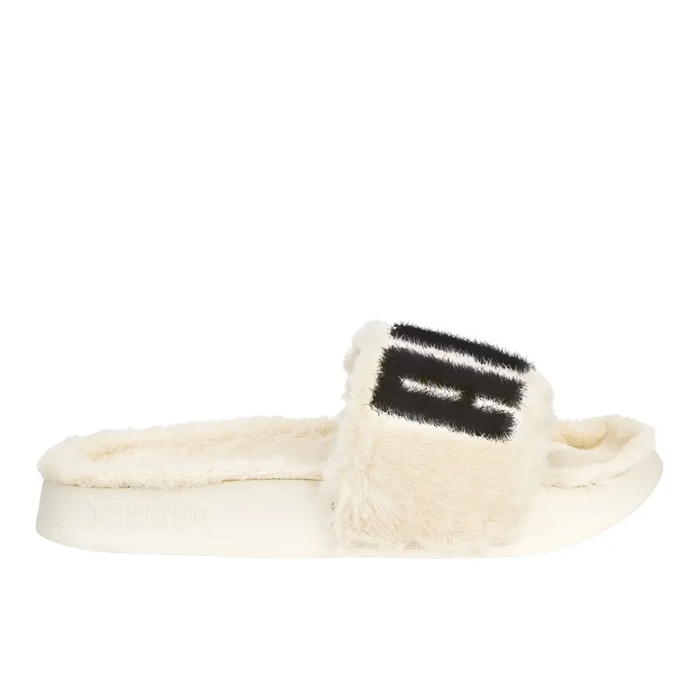 PUMA Womens Leadcat 2.0 Fuzz Slide Casual Sandals Casual - Beige