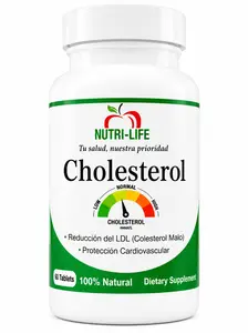 Cholesterol Natural Heart Support Dietary Herbal Supplement - 60 Tablets, Natural Formula for Healthy Cholesterol Levels, Daily Adult Cardiovascular Wellbeing