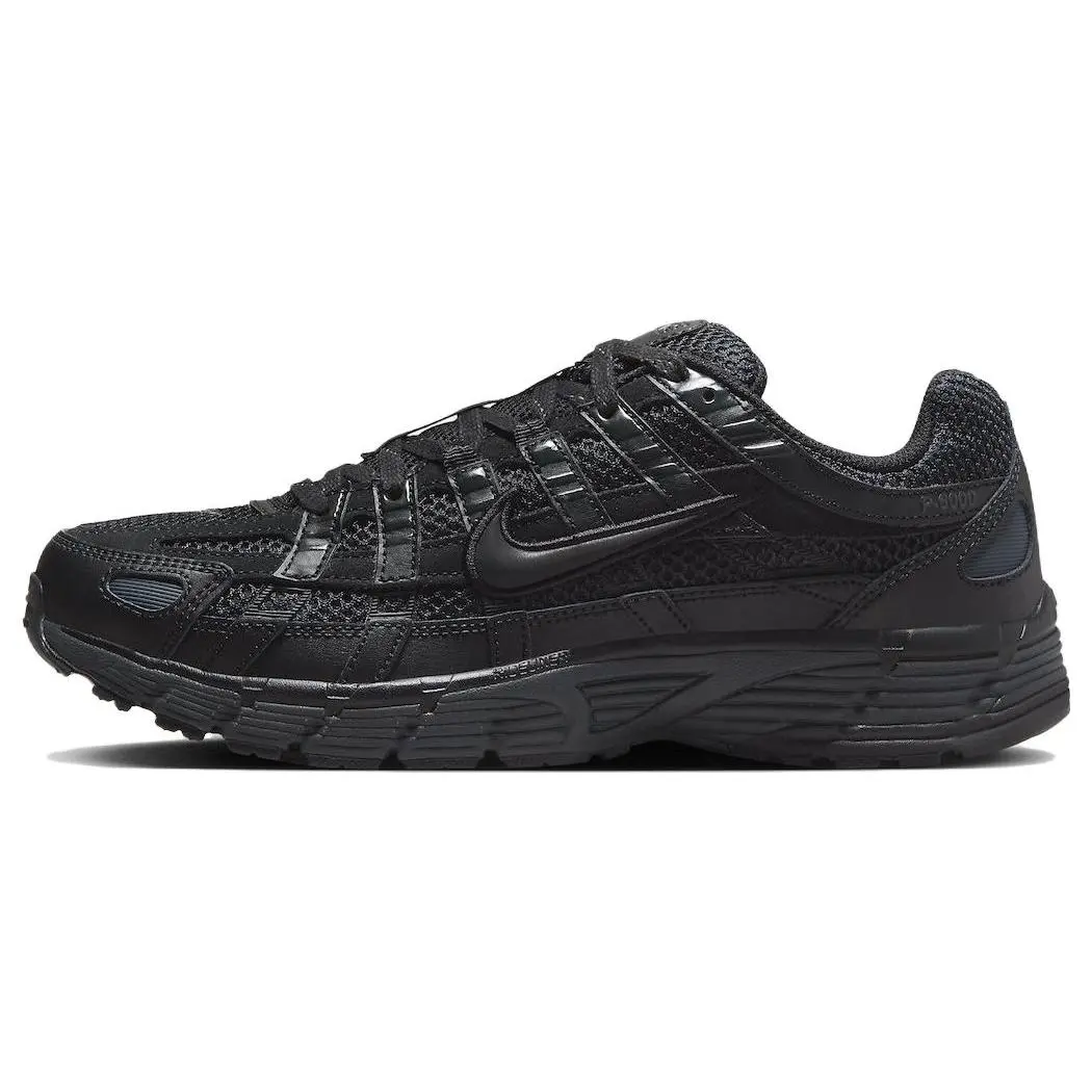 NIKE Unisex P 6000 Premium Triple Black Retro Durable Low-Top Neutral Casual Trainers, Walking Style Commuter Running Shoes (FQ8732-010)