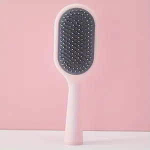 Miniso Elevate Your Hair Care: Advanced Vertical Handle Air Bag Brush with Cleaning Brush for Women -for Daily Styling and Salon Use,cozyvibes
