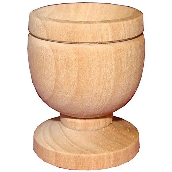 LION OF JUDAH MARKET Communion Holy Land Wine Cup Chalice Olive Wood Goblet (1.5 inches)