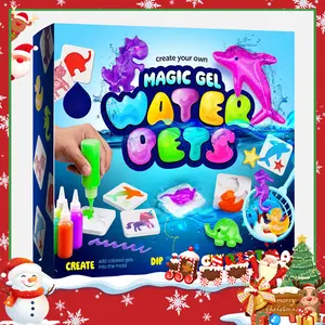 Magic Water Elf Toy Kit with Magic Gels and Molds Imaginative Play Birthday Gifts Party Favors Family Friendly, Water Pets