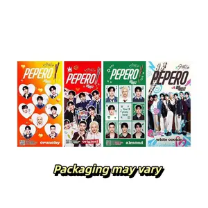 LOTTE Pepero Chocolate Cookie Sticks Variety Pack - Almond, Crunchy Rice, White Cookie, Original Flavors (4 Boxes, 1064g) - K-Snack, Stray Kids Official Collaboration  [Shipped With Random Outer Packaging]-Randomly Dropped Idol Packaging