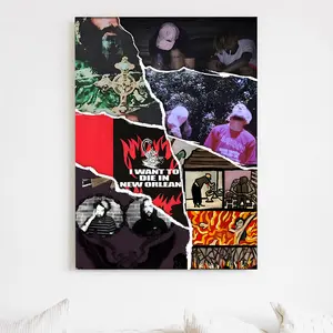 Unframed The Boys G59 Greyday Music Poster - Ruby Da Cherry & Scrim Illustration Print, Waterproof PVC Tube-Packaged Home Decor Decoration, Fan Gift for Kitchen Room