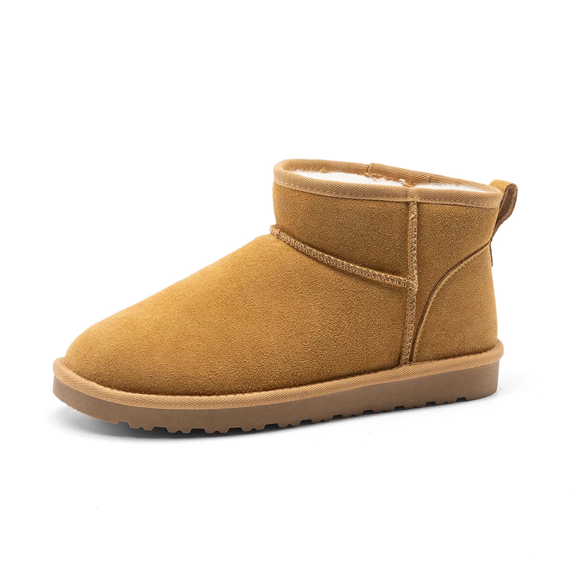 BRUNO MARC Men's Ankle Boots with Suede Upper, Insulated Fleece Lined Winter Footwear, Classic Casual Outdoor Walking Shoes