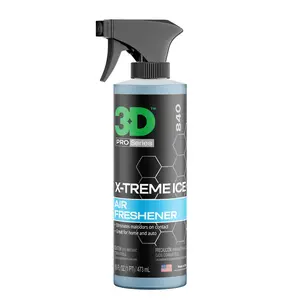 3D Water Based Odor Eliminator | Made in USA | All Natural | No Harmful Chemicals |Air Freshener (X-Treme Ice Scent)